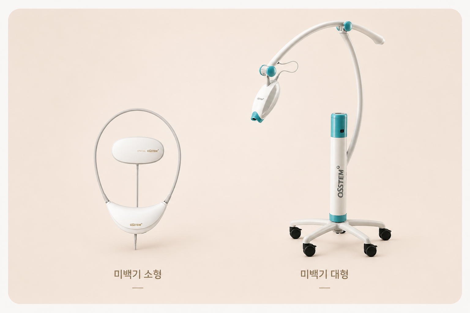 미백기 — 소형·대형 미백 장비